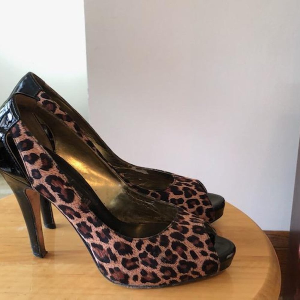 Steven Madden leopard print pumps